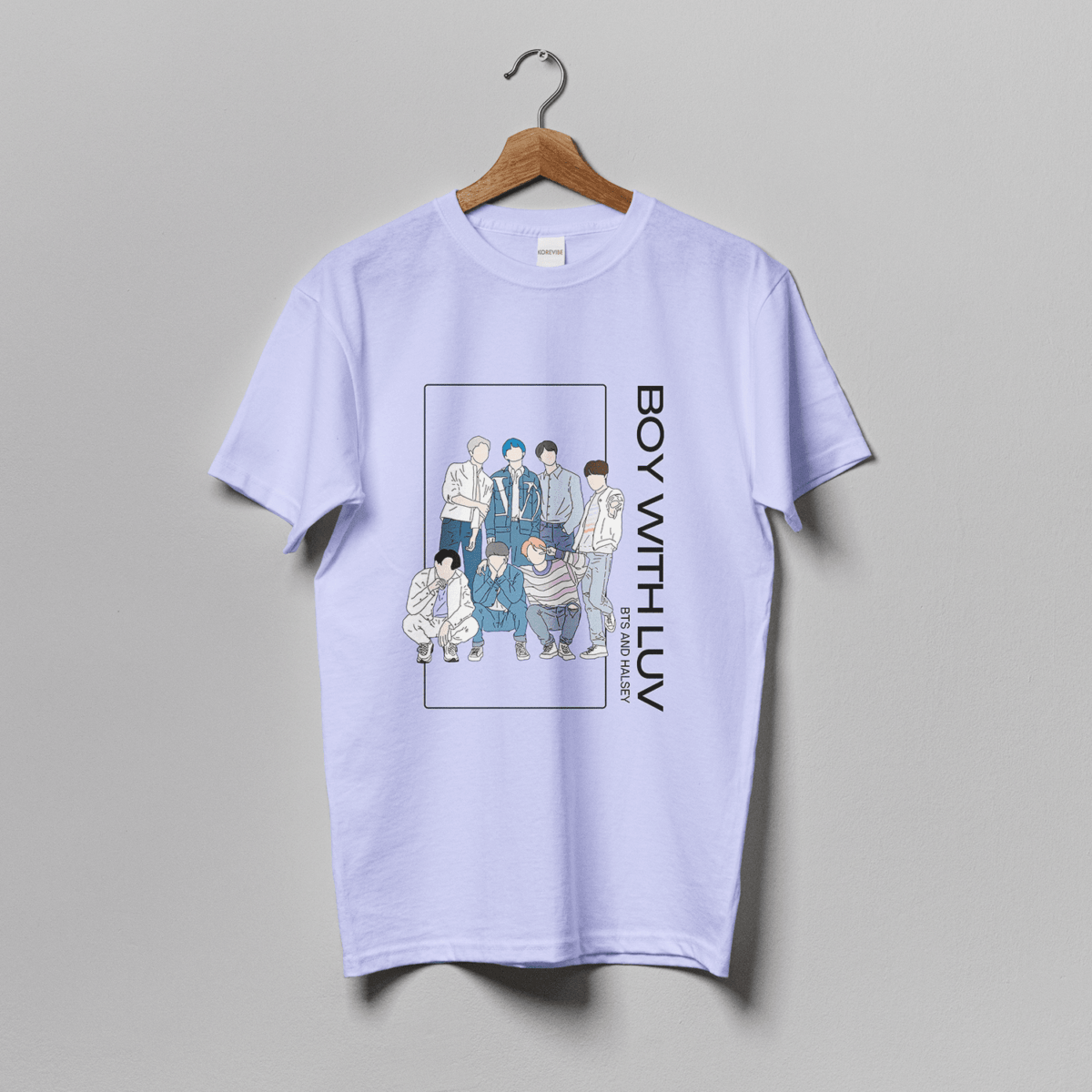 BTS Boy With LUV T-Shirt (Lavender)