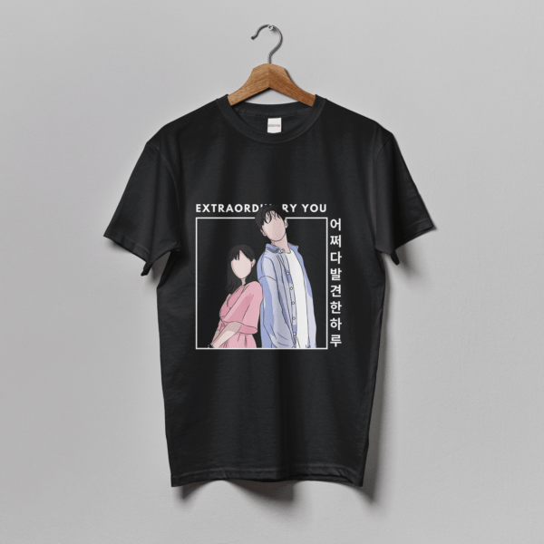 Extraordinary You Kdrama - Eun Dan Oh and Haru Sticker (black)