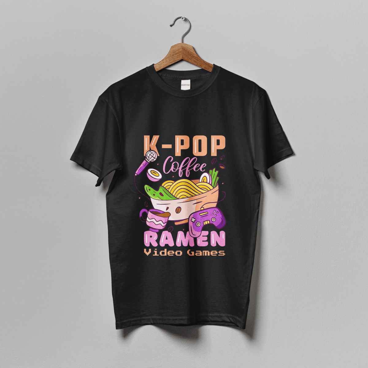 K-pop coffee ramen video games T-Shirt
