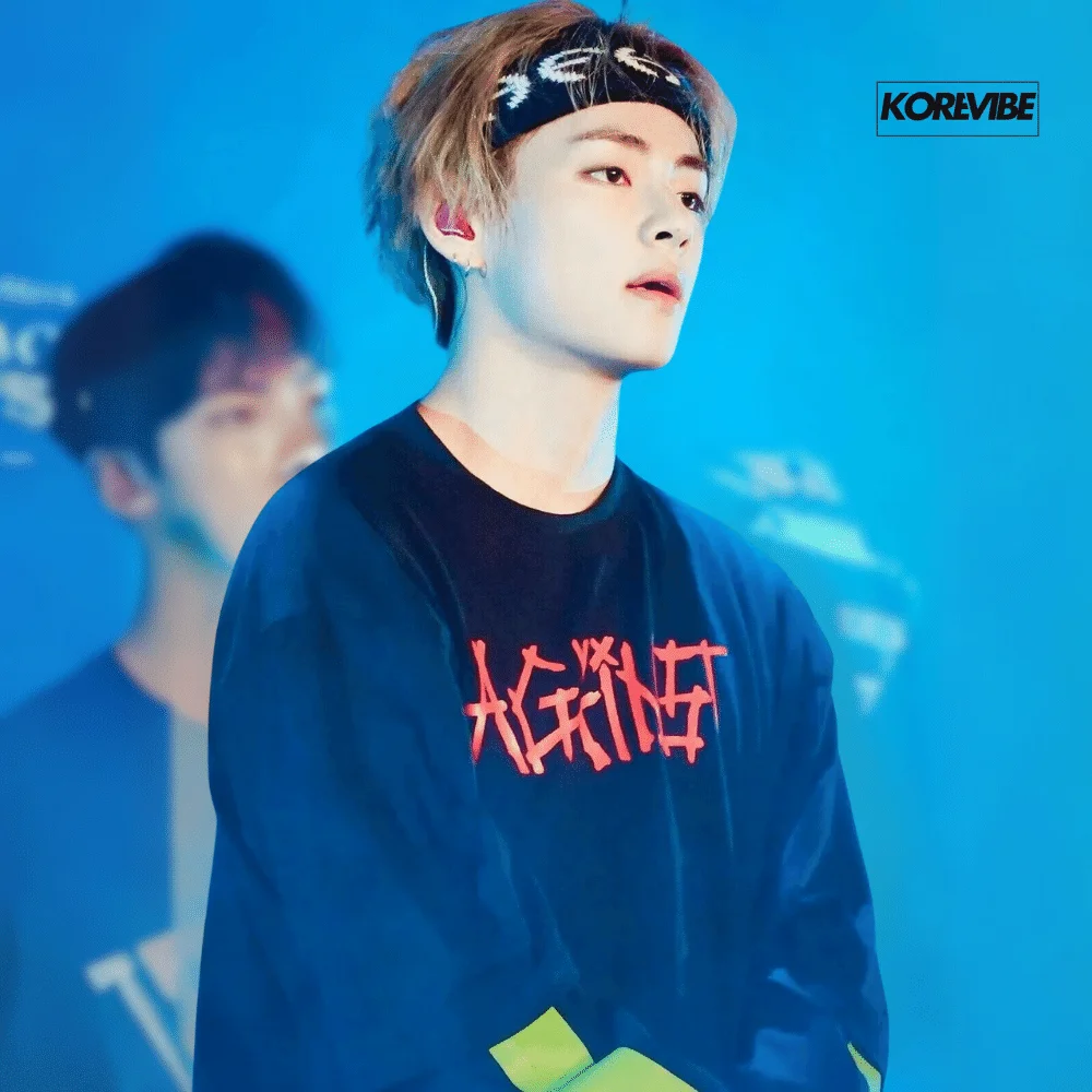 BTS - Taehyung 'V' Against Hoodie
