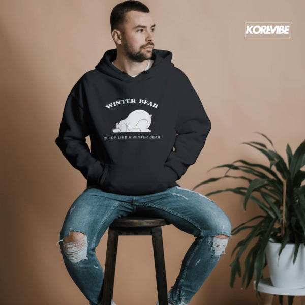BTS V - Sleep like a Winter Bear Unisex Hoodie
