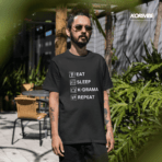 Eat Sleep K-drama Repeat Unisex T-shirt