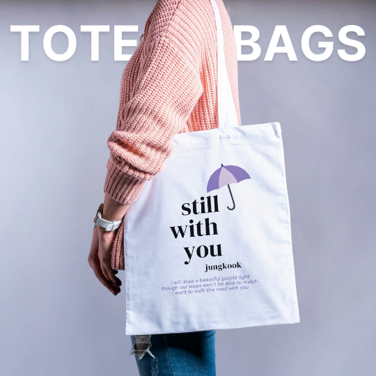 Still with You JungKook Tote Bags