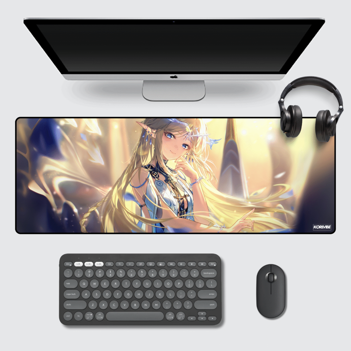 Cartethyia WUWA Gaming Mouse Pad 31.5 × 13 inches (80 × 33 cm)