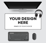 Custom Gaming Mouse Pad — upload your own image for personalized desk mat.