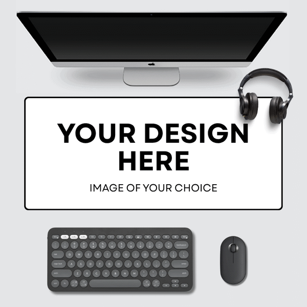 Custom Gaming Mouse Pad — upload your own image for personalized desk mat.