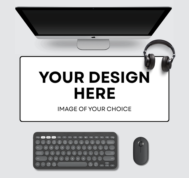 Home Accessories 2 Custom Gaming Mouse Pad — upload your own image for personalized desk mat.