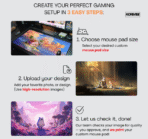 Custom Gaming Mouse Pad | Personalized Desk Mat | Upload Your Own Design | 3mm Thick