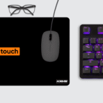 Don’t Touch Gaming Mouse Pad on desk – extended non-slip mouse pad for home and office use.