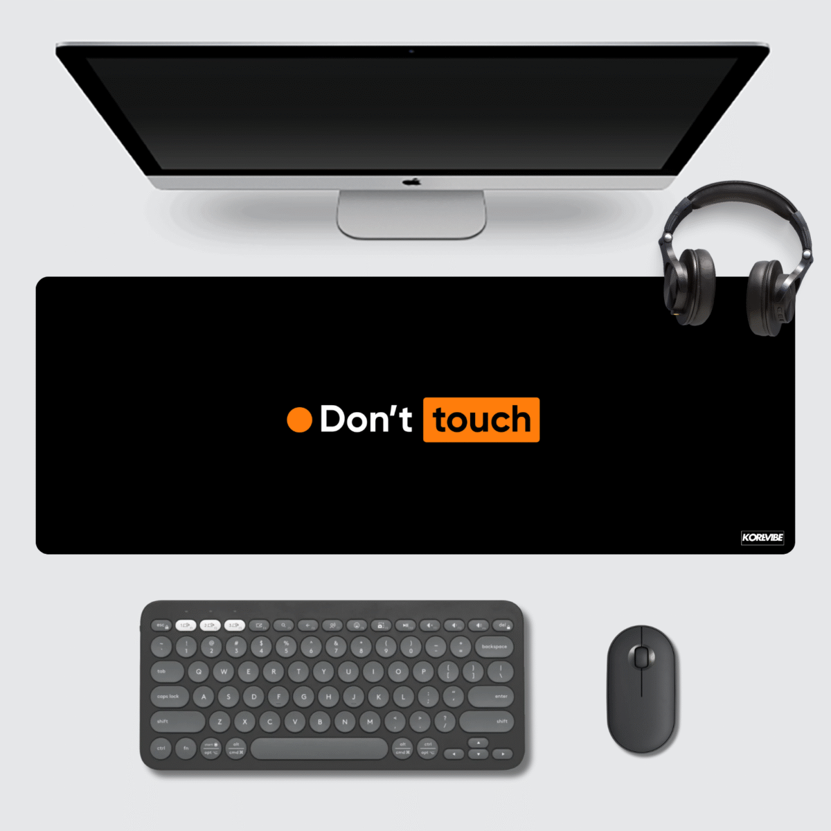 Don’t Touch Gaming Mouse Pad 80×33 cm – XL extended 3mm thick mouse pad with bold design.