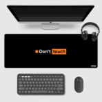 Don’t Touch Gaming Mouse Pad 80×33 cm – XL extended 3mm thick mouse pad with bold design.