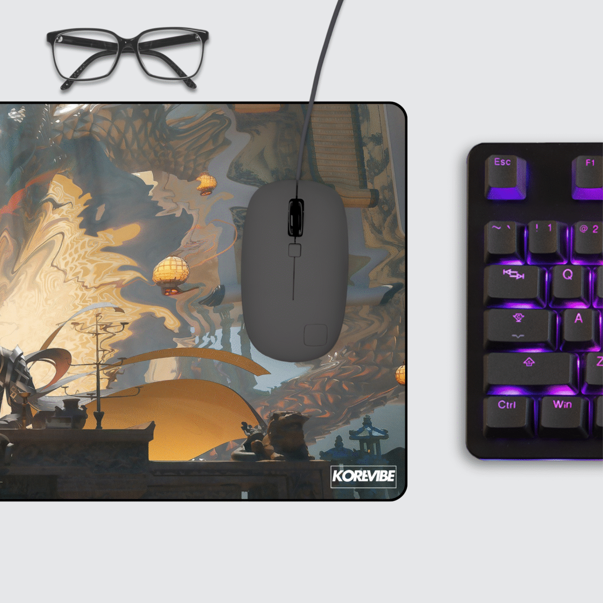 Genshin Impact Zhongli Gaming Mouse Pad
