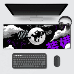 Luffy Gear 5 Mouse Pad 80×33 cm – XL extended non-slip gaming desk mat inspired by One Piece Gear 5.