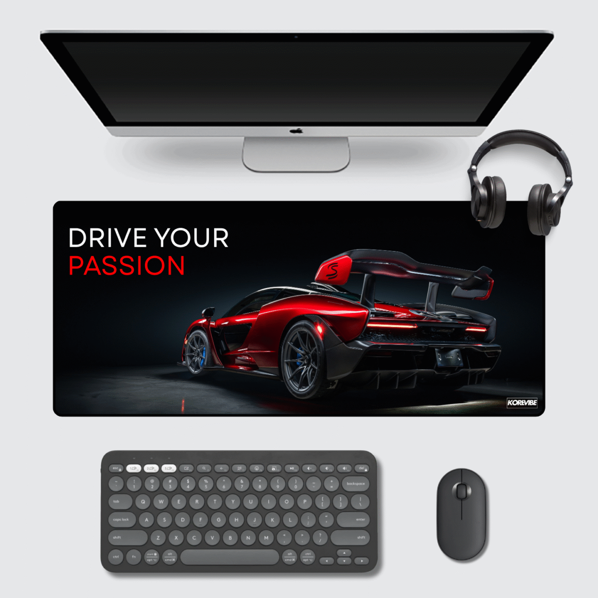 Drive Your Passion McLaren Gaming Mouse Pad 60×30 cm – compact racing-inspired desk mat for gamers.
