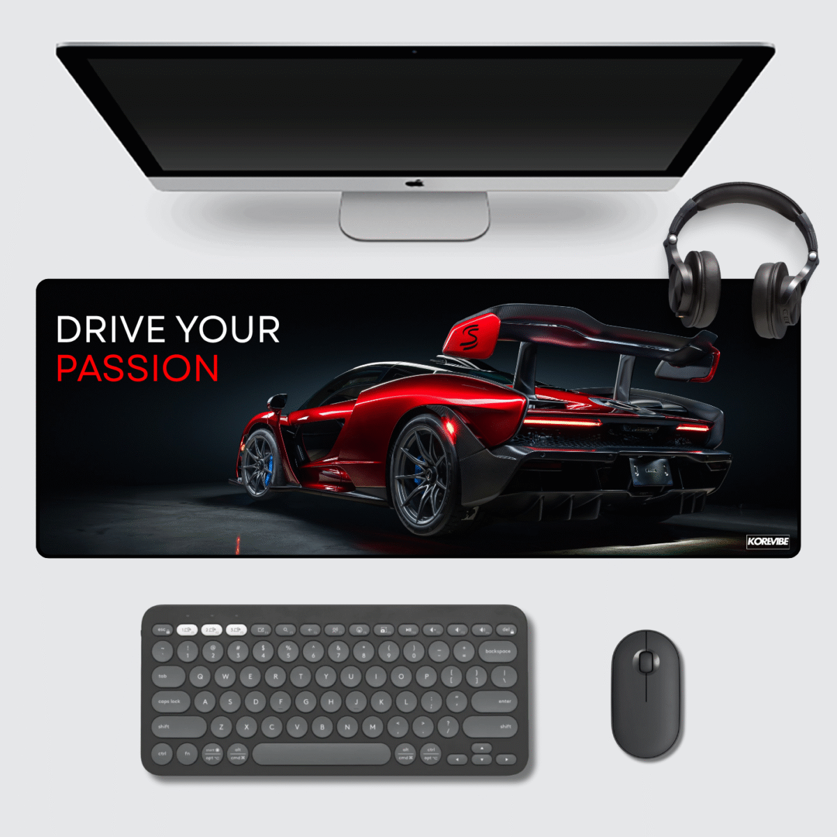 Drive Your Passion McLaren Gaming Mouse Pad 80×33 cm – XL extended non-slip racing desk mat.