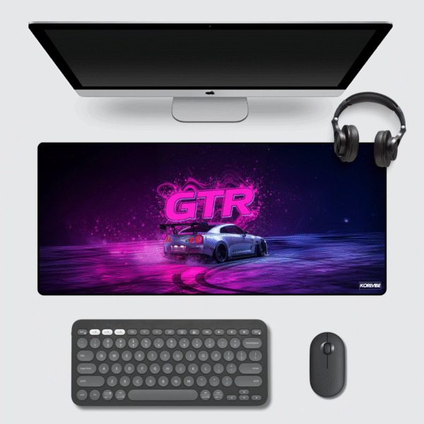 Nissan GTR Gaming Mouse Pad 60×30 cm – compact racing-inspired extended desk mat.