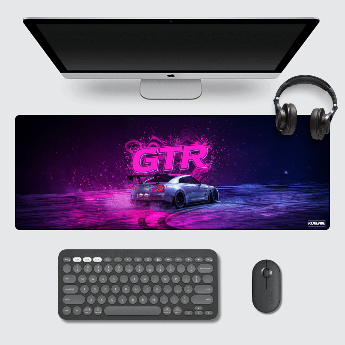 Nissan GTR Gaming Mouse Pad 80×33 cm – XL extended 3 mm thick non-slip racing desk mat
