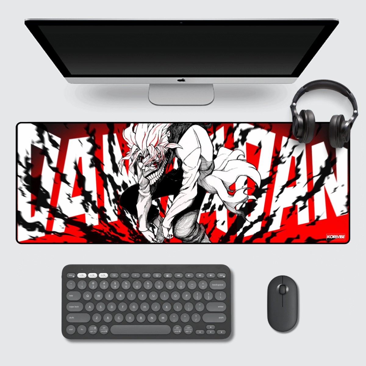 Okarun Dandadan Gaming Mouse Pad – 31.5 × 13 inches (80 × 33 cm) large anime desk mat