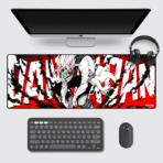 Okarun Dandadan Gaming Mouse Pad – 31.5 × 13 inches (80 × 33 cm) large anime desk mat