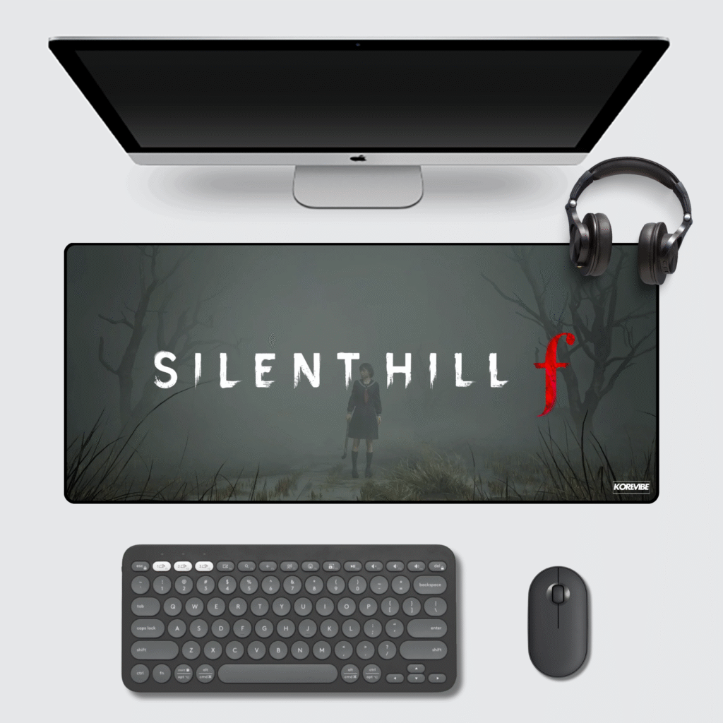 Silent Hill F gaming mouse pad 60×30 cm – large extended desk mat with horror art for PC and office setups.