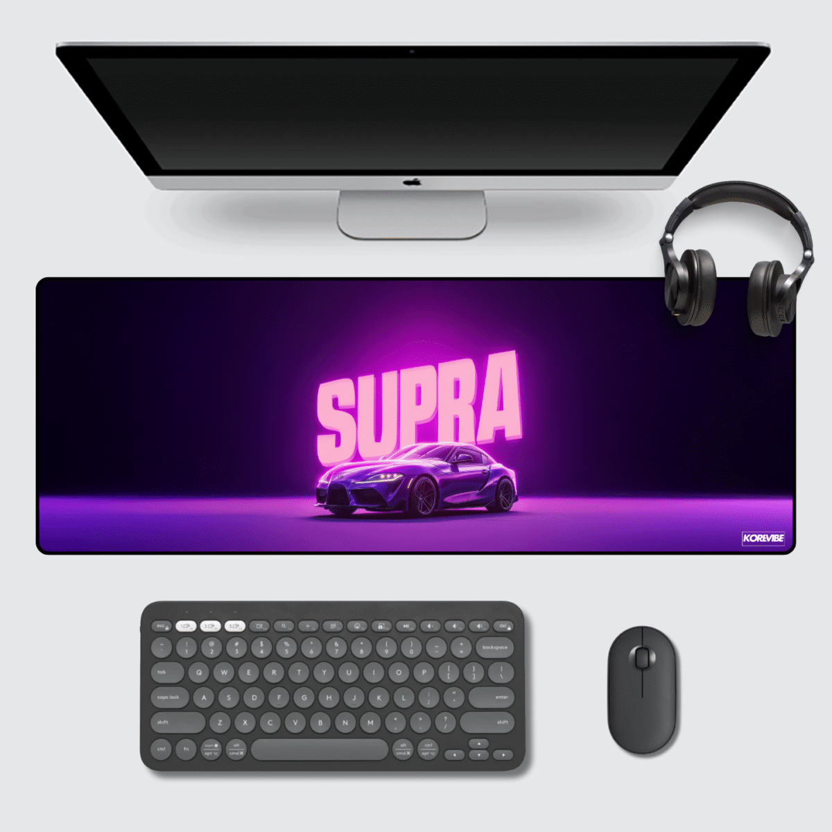Toyota Supra Gaming Mouse Pad 80×33 cm – XL extended 3 mm thick non-slip racing desk mat.
