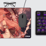 Yae Miko Genshin Impact Gaming Mouse Pad Gaming Mouse Pad on Desktop