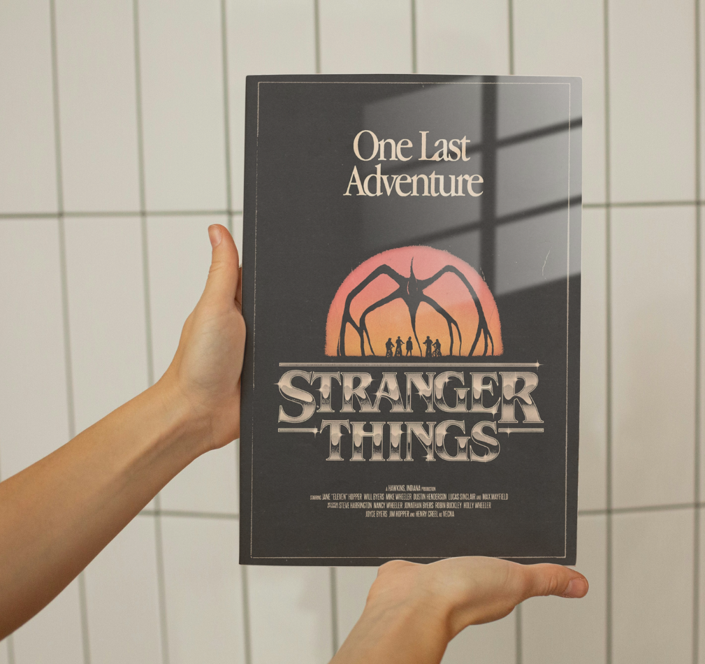 One Last Adventure - Stranger Things Metal Poster