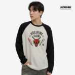 Stranger Things Hellfire Club Raglan T-Shirt – KoreVibe Unisex Tee