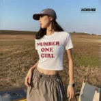 Rosé Number One Girl Crop Top _ BLACKPINK Rosé Inspired
