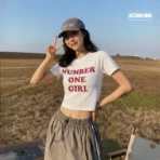 Rosé Number One Girl Crop Top _ BLACKPINK Rosé Inspired
